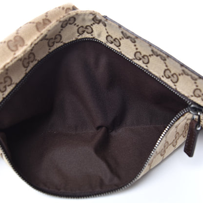 Gucci GG Monogram Double Pocket Belt Bag Dark Brown 5 of 10