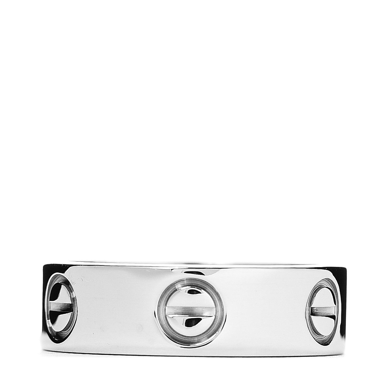 18K White Gold 5.5mm LOVE Ring 50 5.25