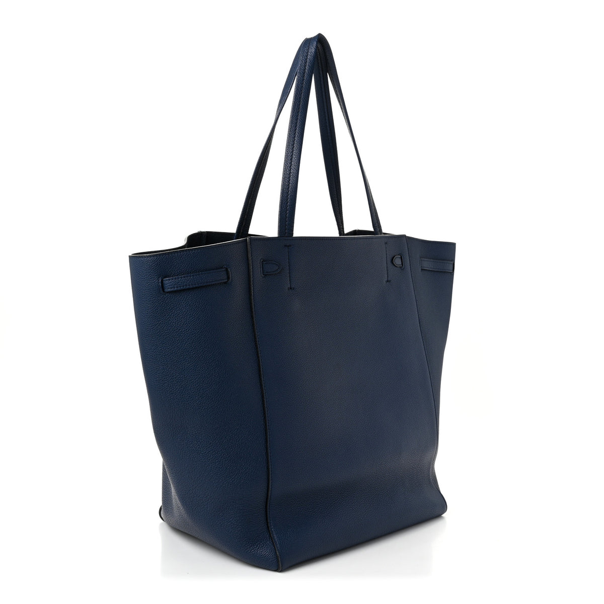 Soft Grained Calfskin Small Belt Cabas Phantom Dark Blue