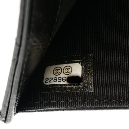 Chanel Aged Calfskin Quilted Reissue Compact Wallet Black 8 of 8