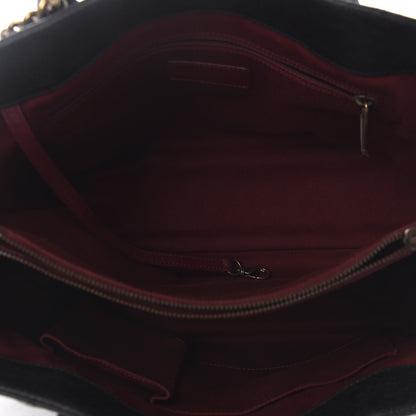 Chanel Glazed Caviar Quilted Small Shiva Tote Black 5 of 10