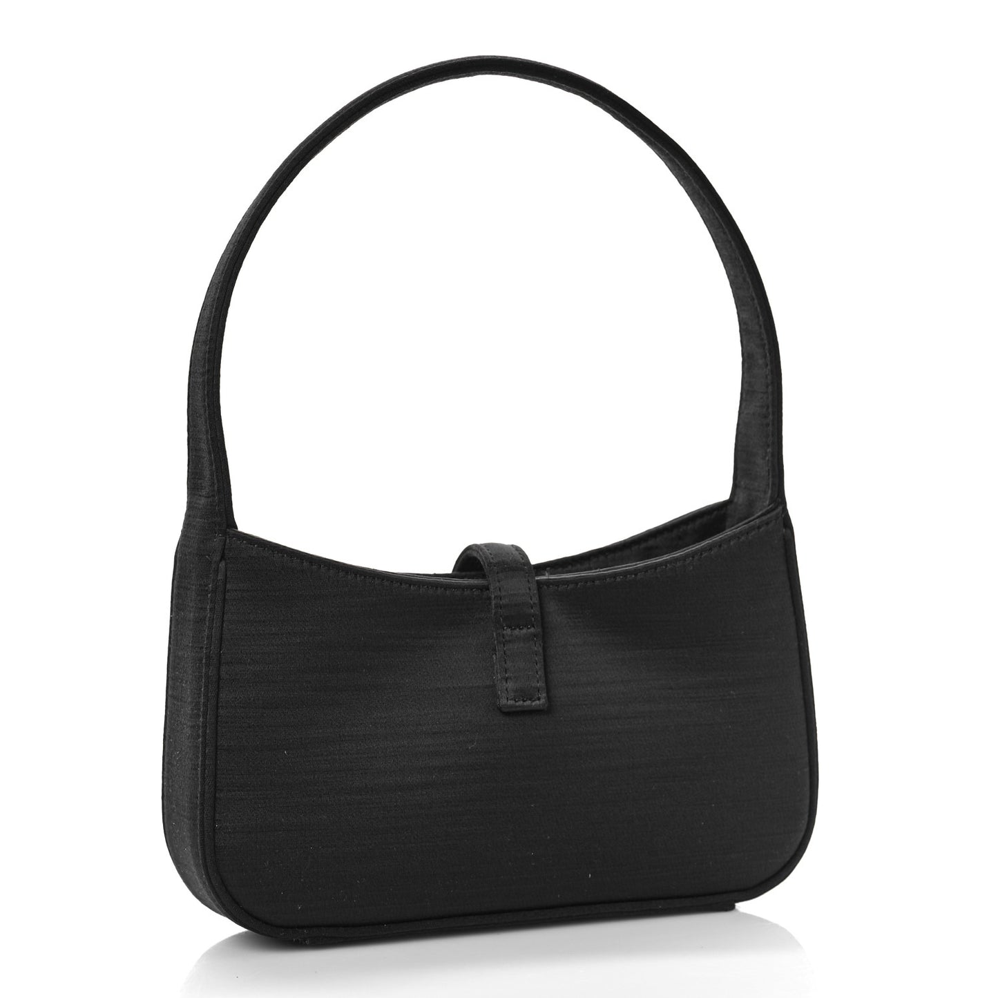 Satin Le 5 A 7 Mini Hobo Black