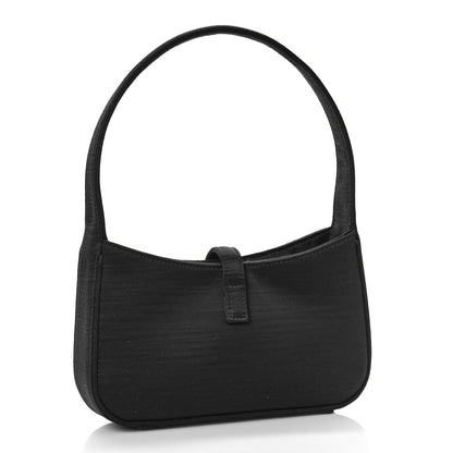 Saint Laurent Satin Le 5 A 7 Mini Hobo Black 2 of 8