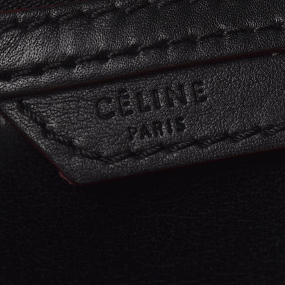 Celine Smooth Calfskin Mini Luggage Black Pink Trim 8 of 9