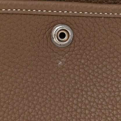 Hermes Taurillon Clemence Evelyne III PM Etoupe 11 of 11