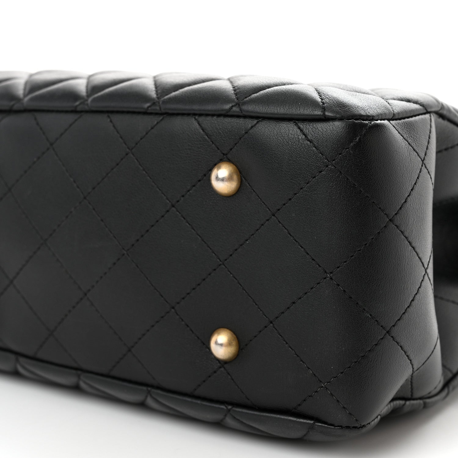 Chanel Calfskin Quilted Large Classic Shopping Tote Black 10 of 13