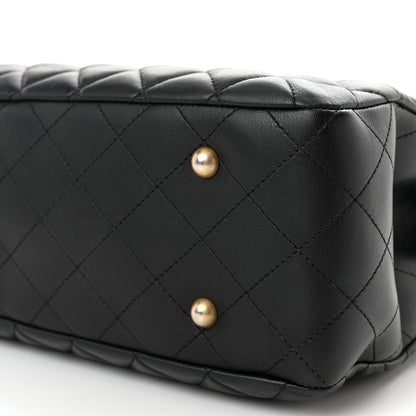 Chanel Calfskin Quilted Large Classic Shopping Tote Black 10 of 13