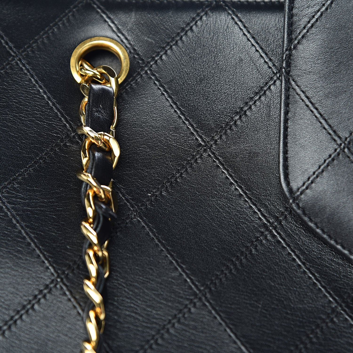 Chanel Calfskin Stitched XL Weekender Black 11 of 20