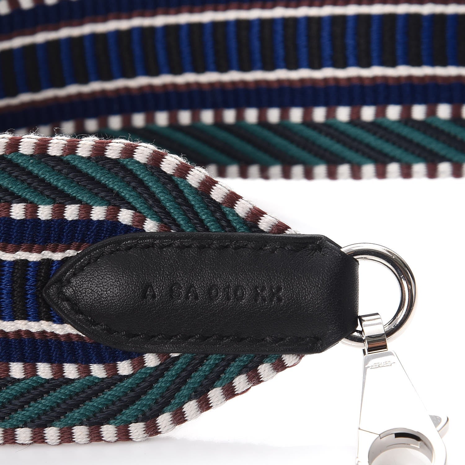 Hermes Toile Swift 50mm Sangle Cavale Shoulder Strap Malachite Bleu Electrique Black 5 of 7