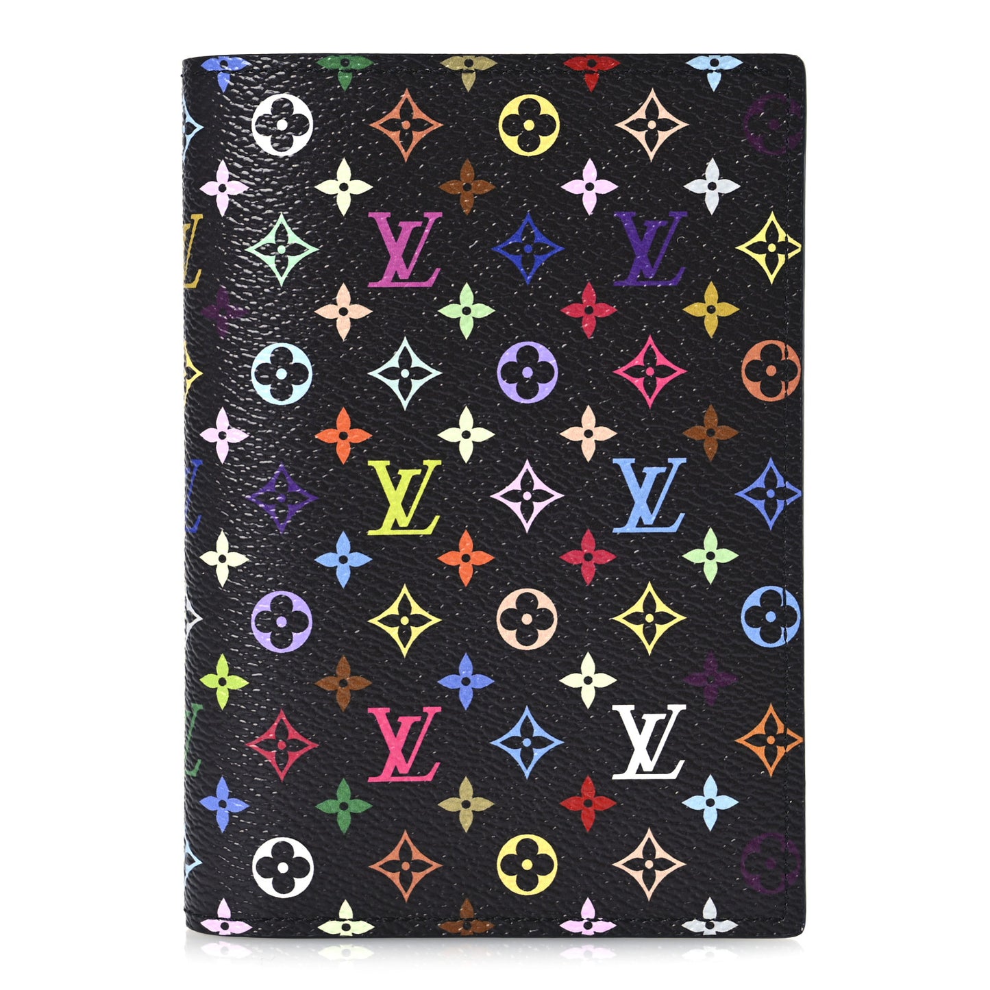 LV X TM Monogram Multicolor Passport Cover Black