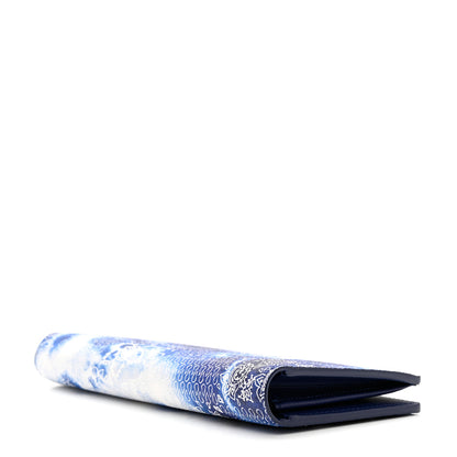 Louis Vuitton Cowhide Monogram Bandana Brazza Wallet Blue 4 of 7