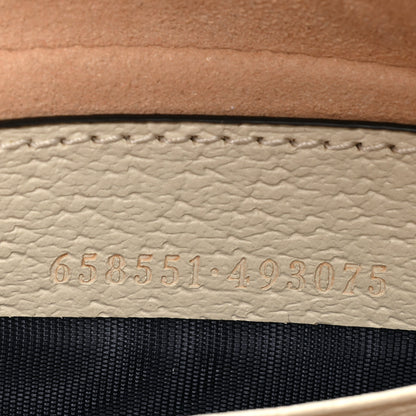 Gucci GG Supreme Monogram Textured Dollar Calfskin Web Mini Ophidia Half Moon Hobo Beige Ebony Mystic White 6 of 10