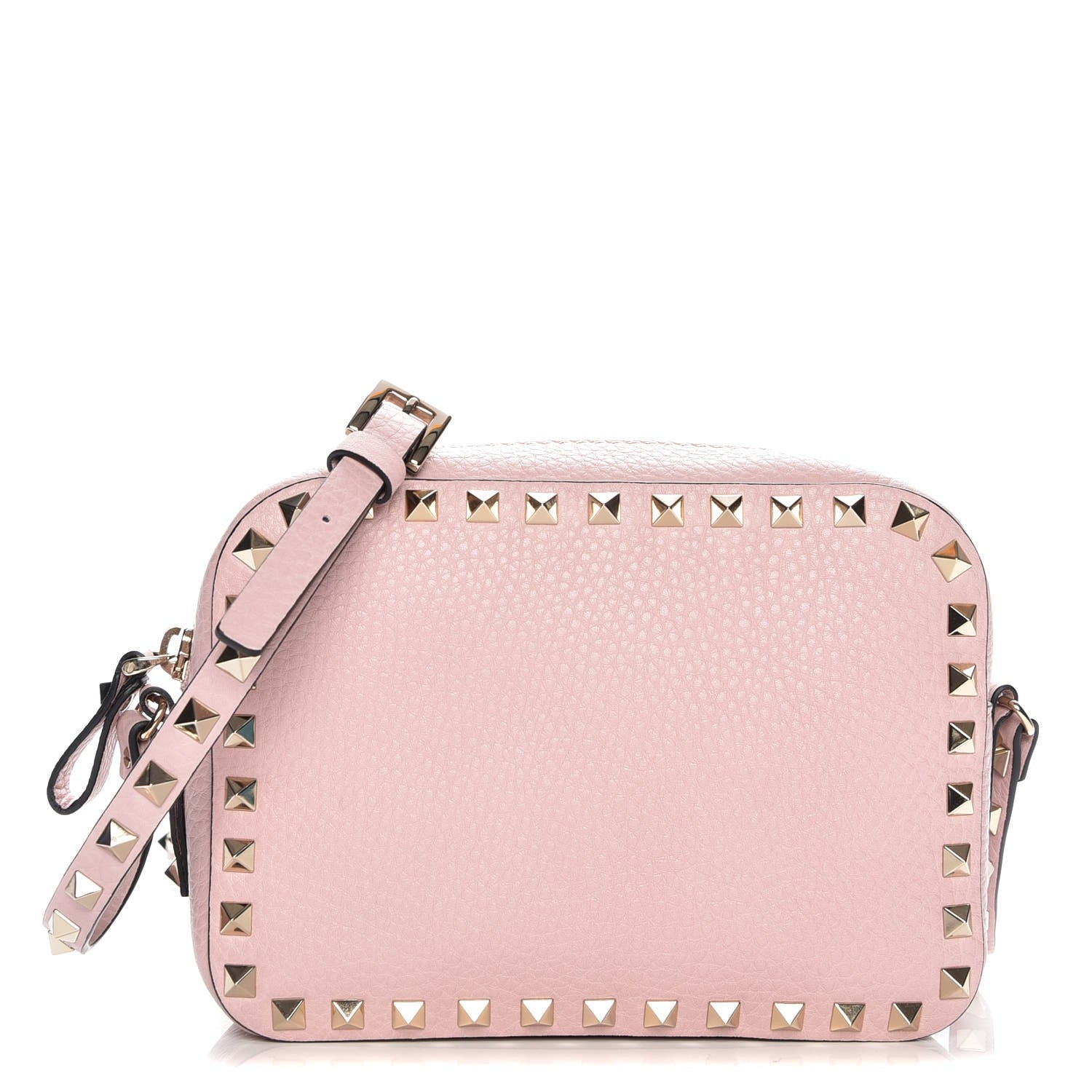 Valentino Garavani Grained Calfskin Rockstud Camera Crossbody Bag Water Rose 1 of 7