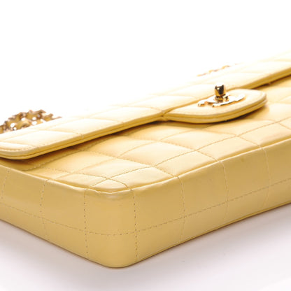 Chanel Lambskin East West Chocolate Bar Flap Yellow 6 of 11