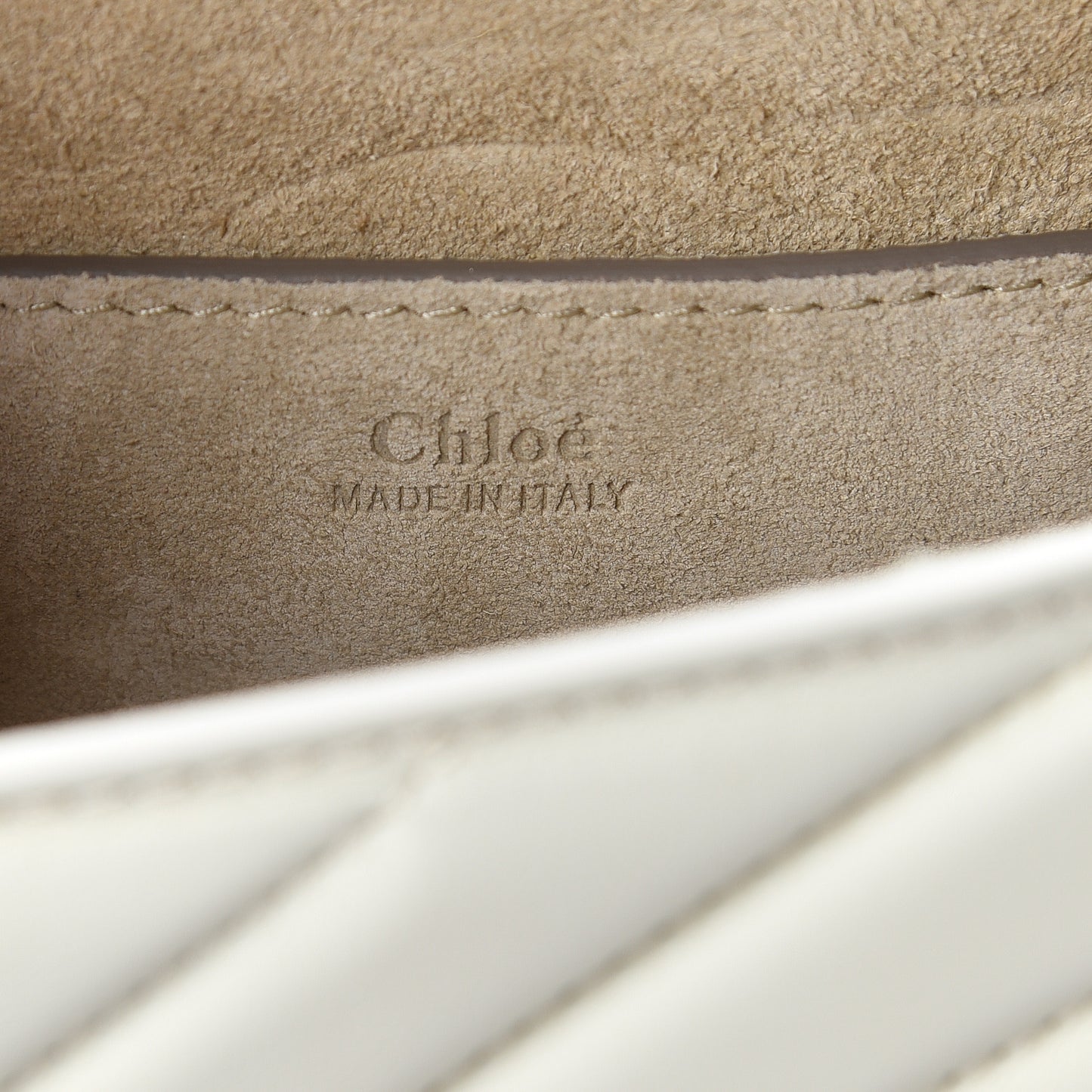 Calfskin Quilted Mini Drew Bijou Shoulder Bag Natural White