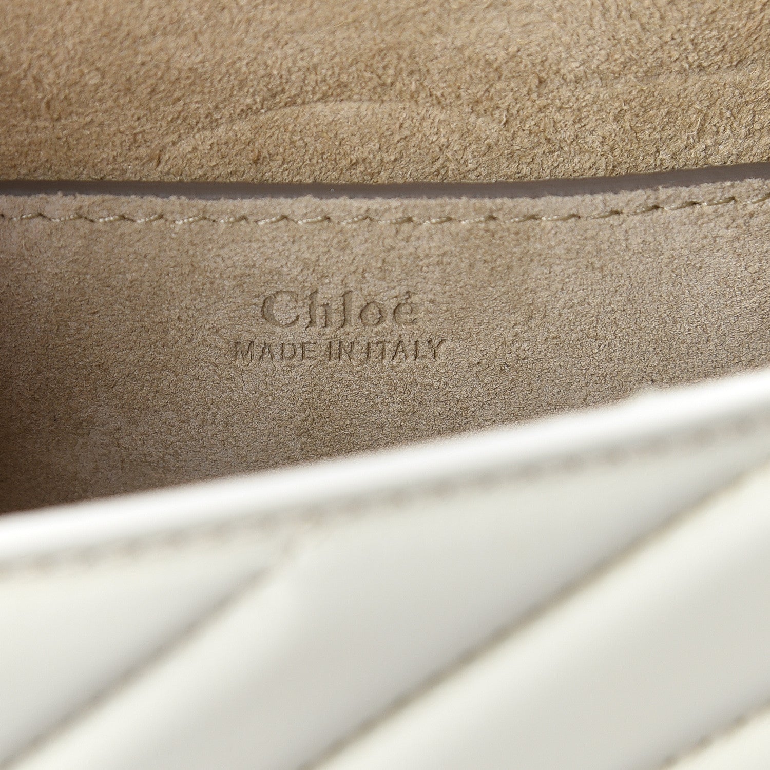 Chloe Calfskin Quilted Mini Drew Bijou Shoulder Bag Natural White 5 of 7