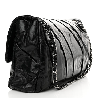 Chanel Glazed Calfskin Twisted Maxi Flap Black 3 of 10