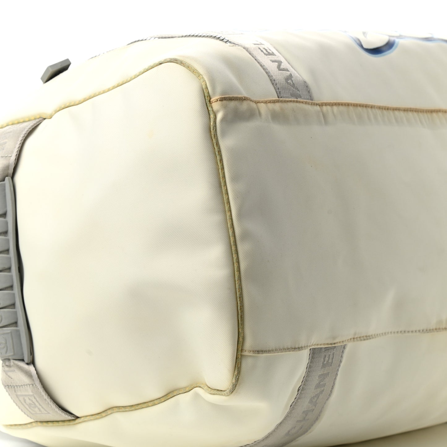 Nylon Mesh Camellia Duffle White Multicolor