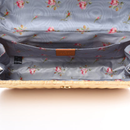 Gucci Glazed Wicker Small Cestino Shoulder Bag Natural 6 of 12