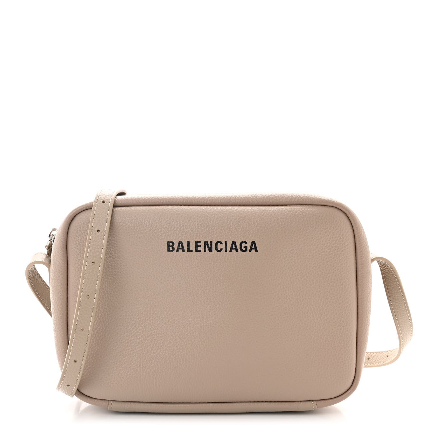 Balenciaga Calfskin Logo M Everyday Camera Bag Taupe 1 of 11