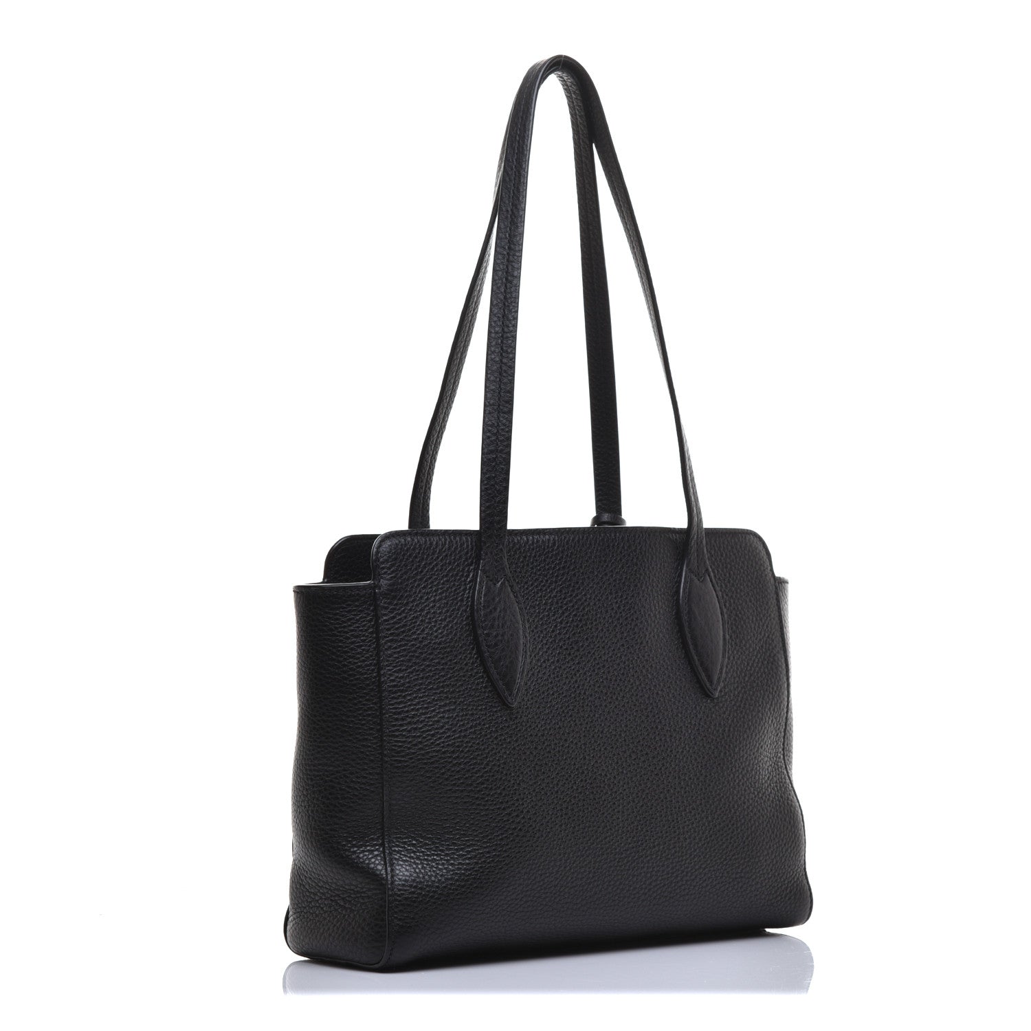 Prada Vitello Daino Shopping Tote Black 4 of 17