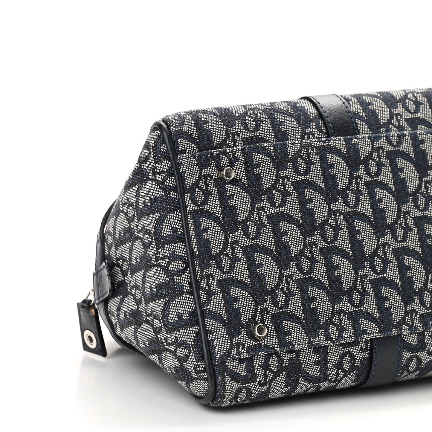 Denim Monogram Charms Shoulder Bag Blue