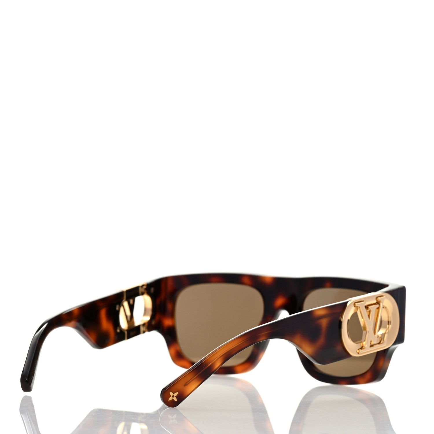 Louis Vuitton Acetate LV Link PM Square Sunglasses Z1566E Black 4 of 7