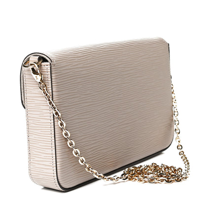 Louis Vuitton Epi Felicie Pochette Chain Wallet Galet 3 of 24