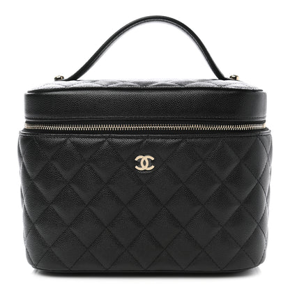 Chanel Caviar Quilted Large Vanity Pouch Black 2 of 9