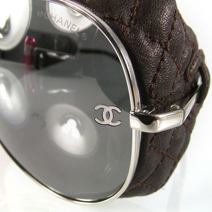 Chanel Lambskin Aviator Sunglasses 4192Q Brown 5 of 7