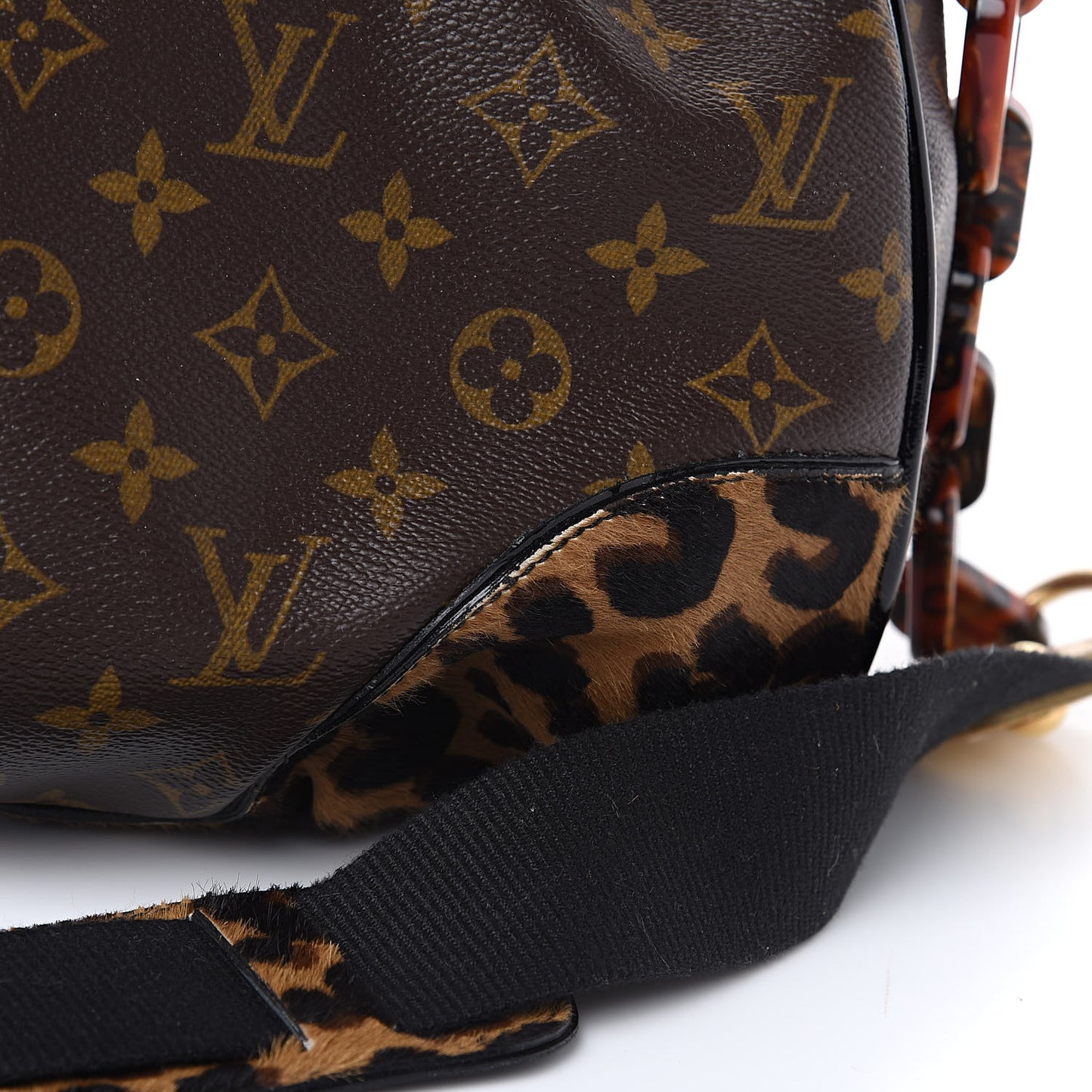 Monogram Leopard Stephen Bag