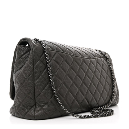Chanel Quilted XXL Travel Flap Bag Khaki 3 of 11