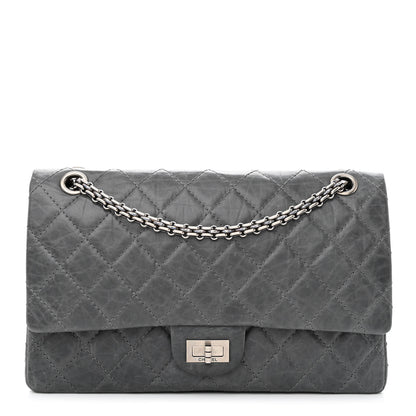 Chanel Aged Calfskin Quilted 50th Anniversary 2.55 Reissue Flap 226 Grey 1 of 12