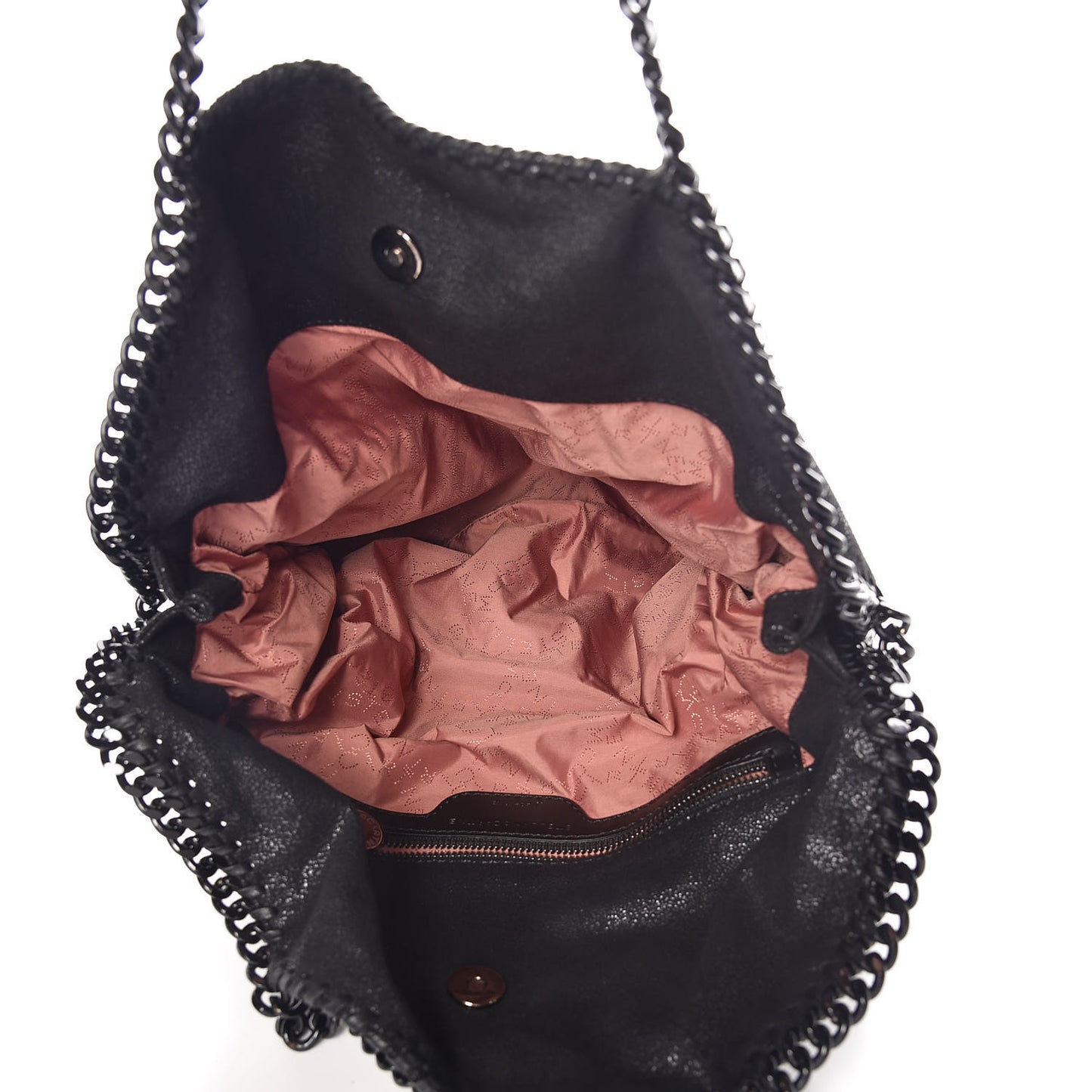 Shaggy Deer Falabella Fold Over Tote Black