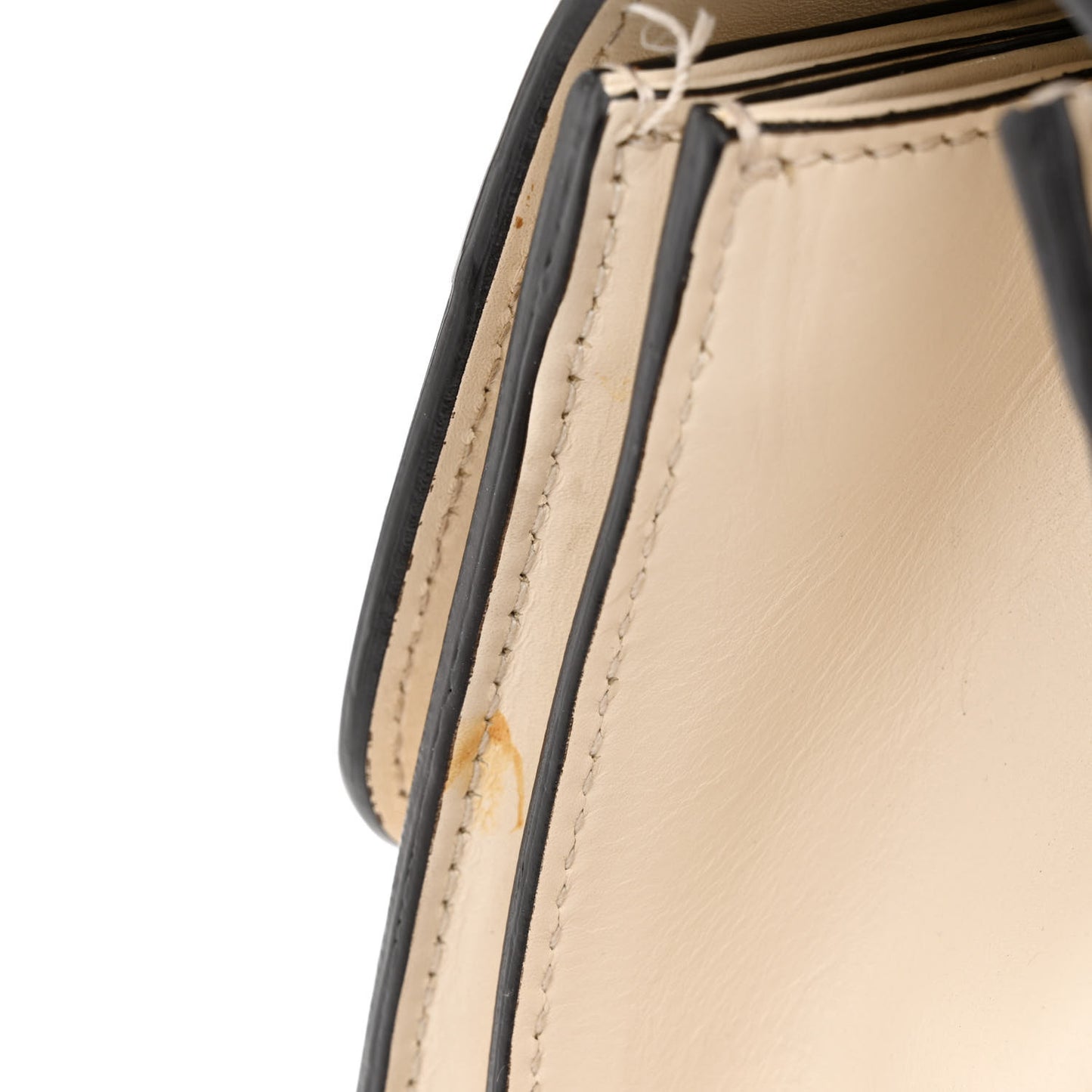 Calfskin Sylvie Web Small Queen Margaret Top Handle Bag White