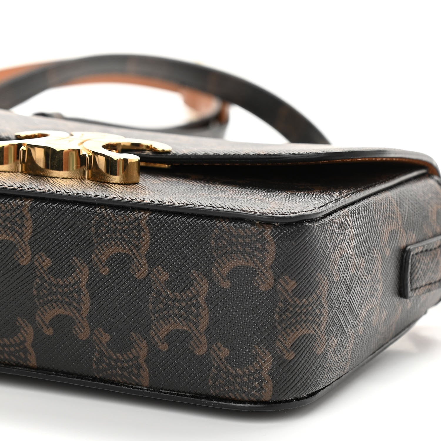 Celine Canvas Calfskin Nano Triomphe Tan 12 of 12