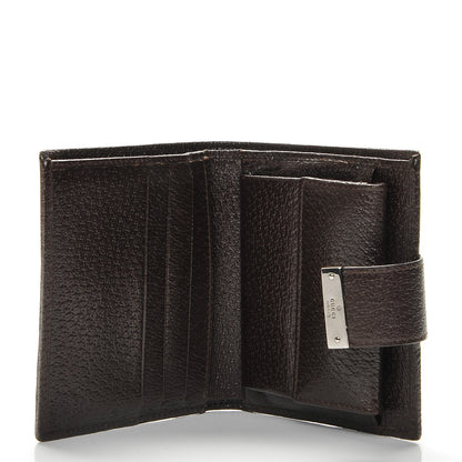 Gucci Monogram Compact Wallet Dark Brown 5 of 6