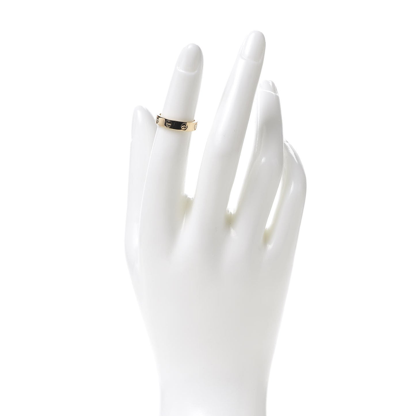 18K Yellow Gold Diamond 4mm LOVE Wedding Band Ring 47 4