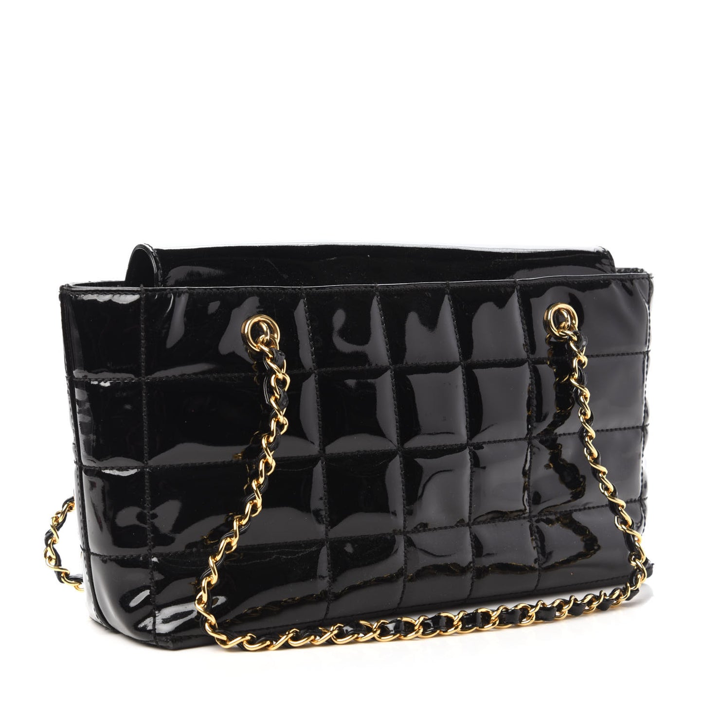 Patent Chocolate Bar CC Tote Black