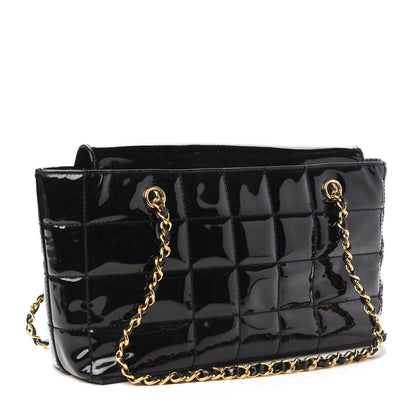 Chanel Patent Chocolate Bar CC Tote Black 3 of 10