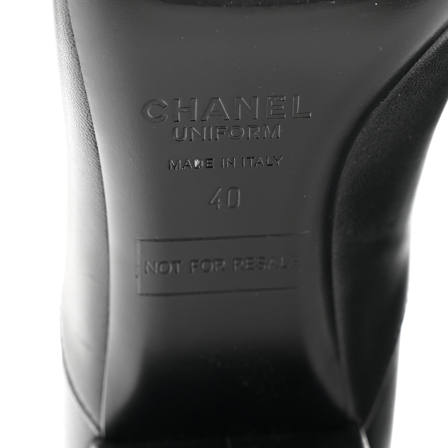 Chanel Smooth Lambskin Loafers 40 Black 7 of 11