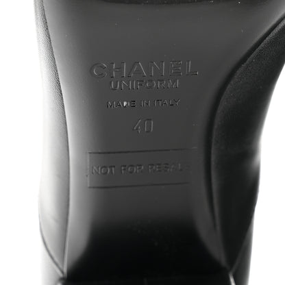 Chanel Smooth Lambskin Loafers 40 Black 7 of 11