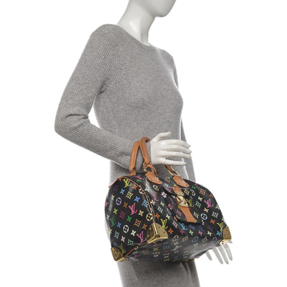 Louis Vuitton Monogram Multicolor Speedy 30 Black 2 of 6