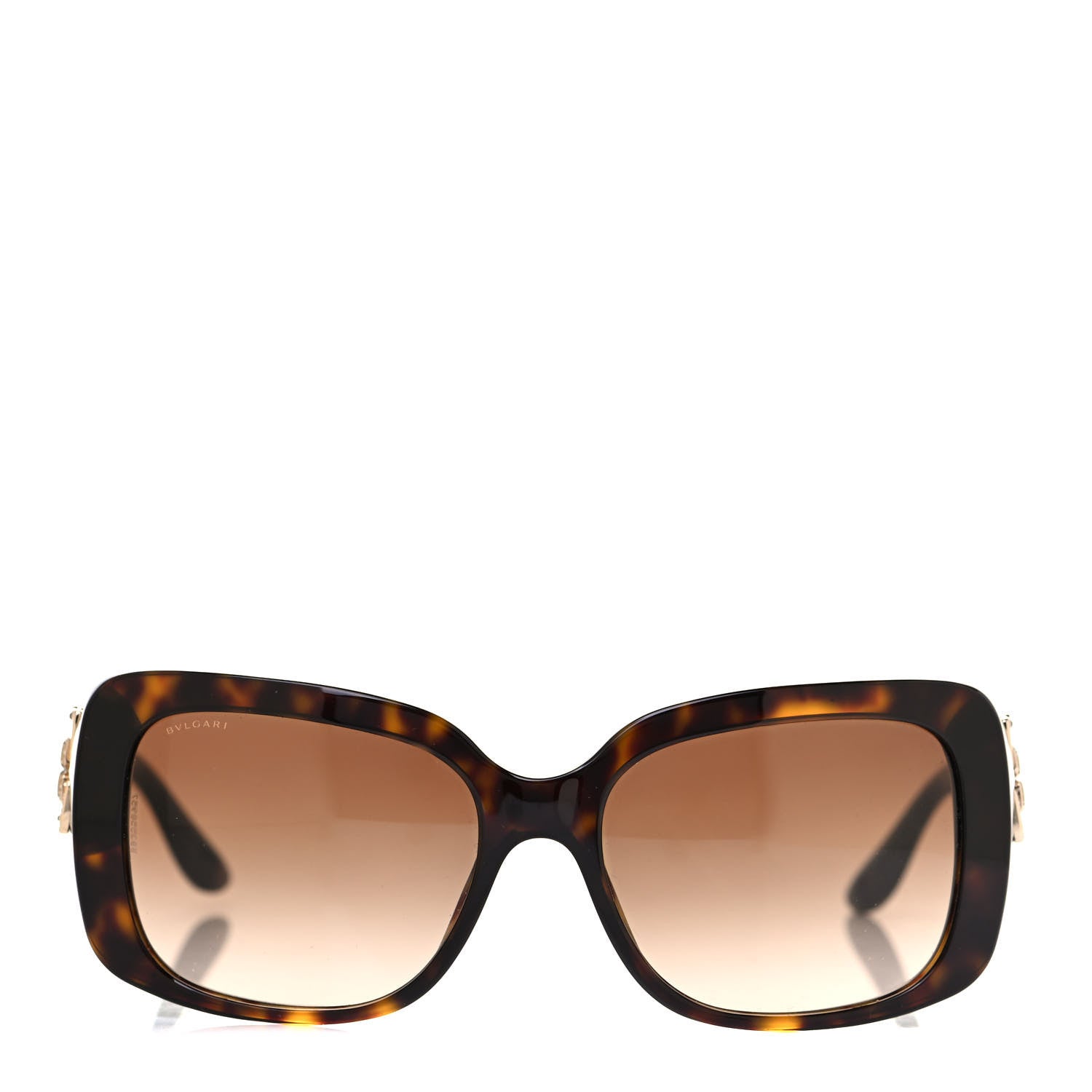 Bulgari Crystal Flower 8167-B Sunglasses Tortoise 2 of 7