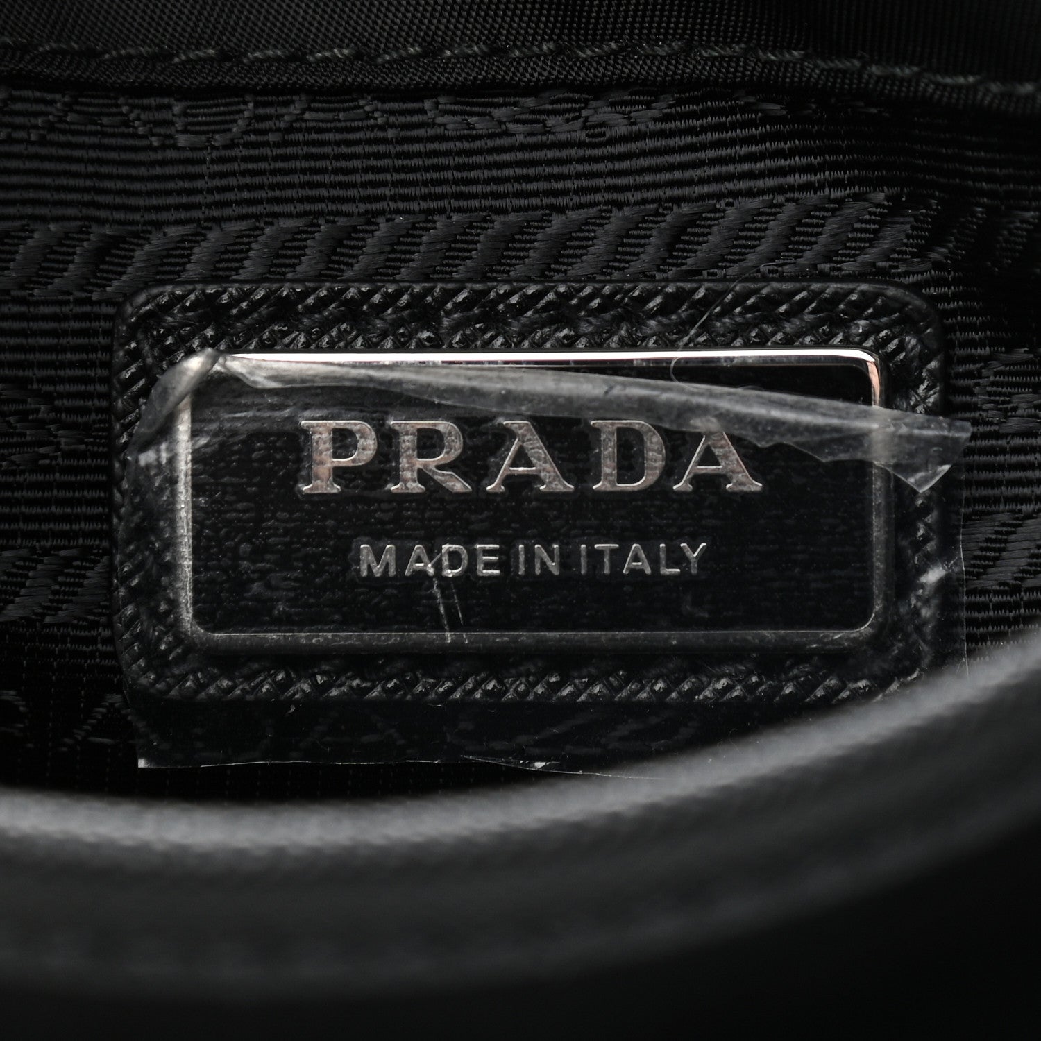 Prada Re-Nylon Saffiano Mini Pocket Single Snap Buckle Messenger Bag Black 6 of 10
