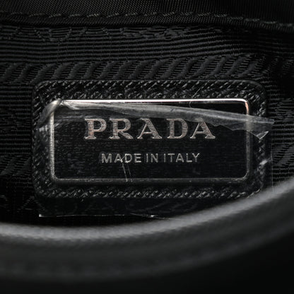 Prada Re-Nylon Saffiano Mini Pocket Single Snap Buckle Messenger Bag Black 6 of 10