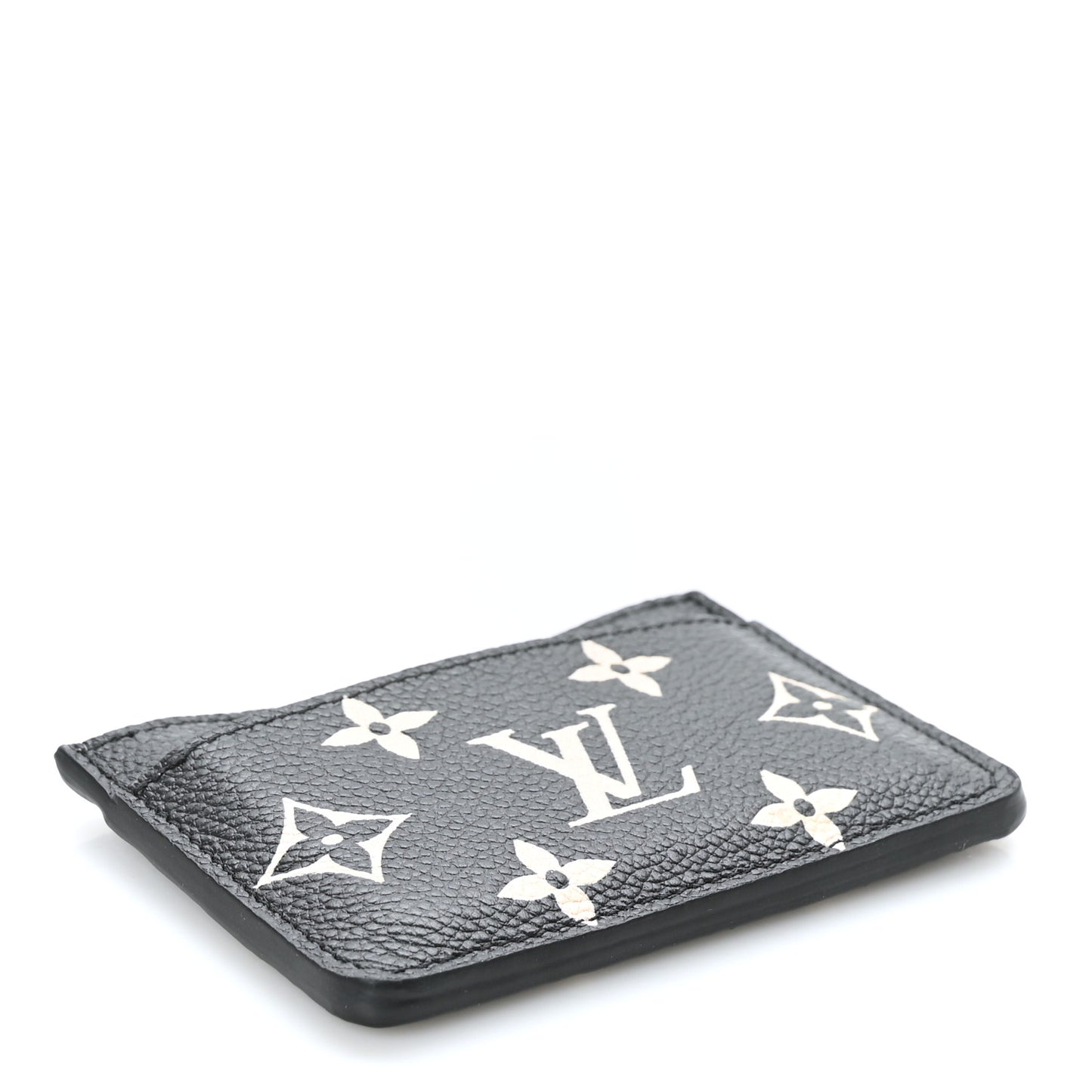 Empreinte Card Holder Black Beige