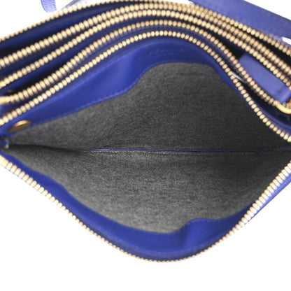 Celine Lambskin Small Trio Crossbody Bag Indigo 7 of 14