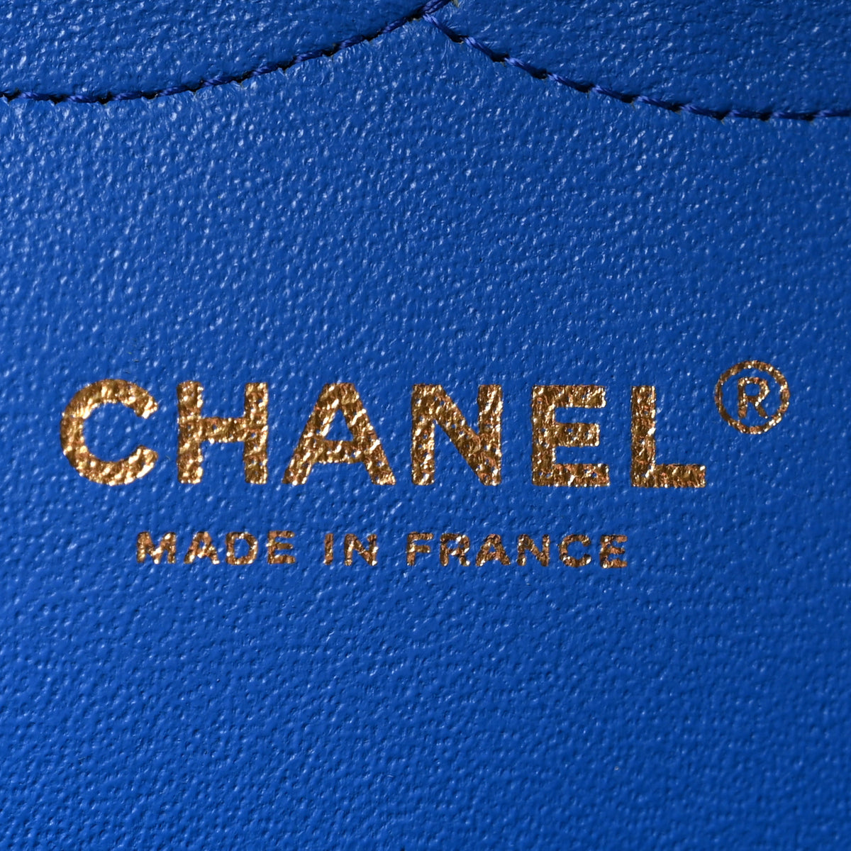 Chanel Lambskin Quilted Jumbo Double Flap Blue 6 of 14