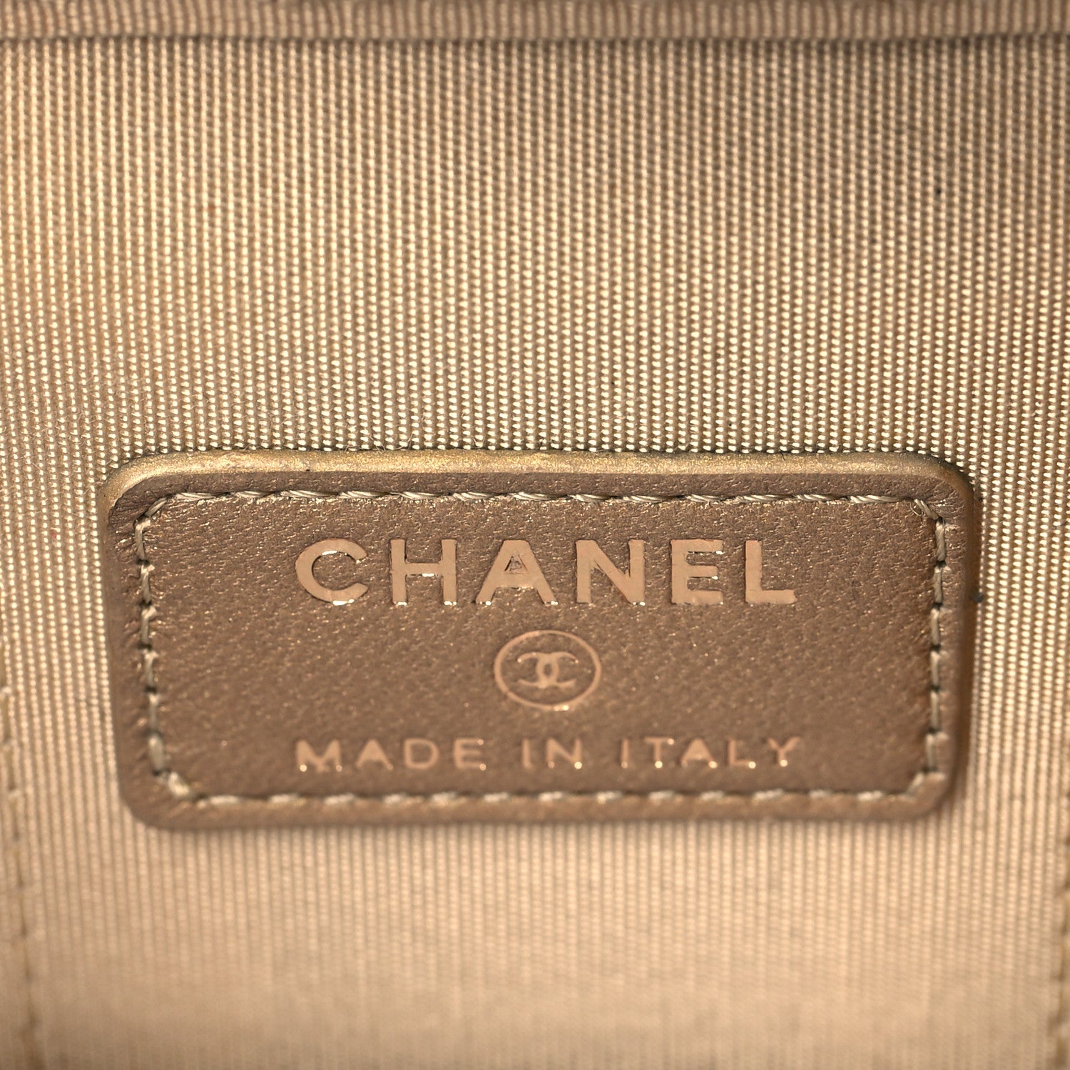 Chanel Lambskin Quilted Mini Pearl Crush Vanity Case With Chain Black 6 of 11